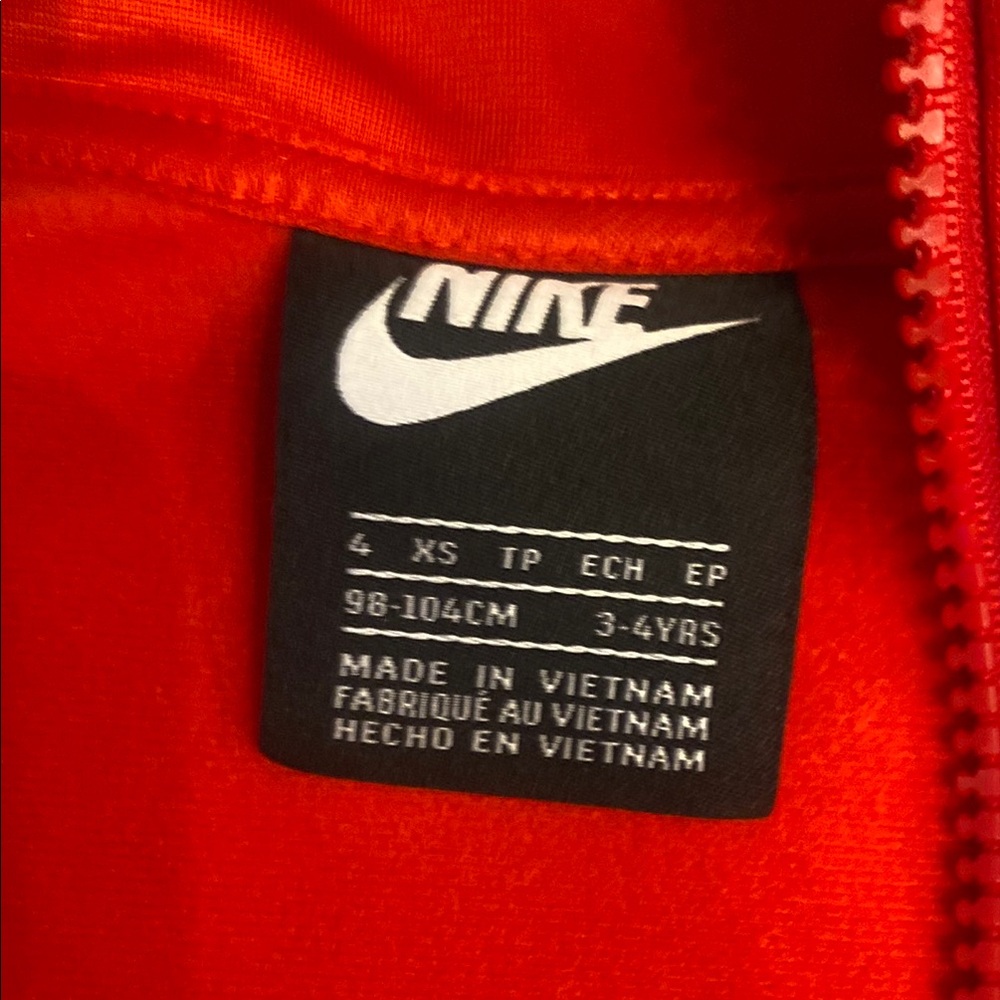 Nike Red and Black Track Jacket - Picture 2 of 3